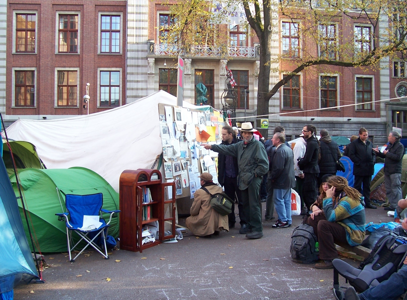 Occupy Amsterdam foto Miep Bos